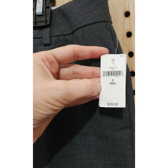 Womens Gray GAP Perfect Trouser Stretch Dress Pants 0R classic Comfort Dressy - Picture 3 of 11